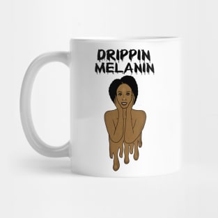 Drippin Melanin Afro Black History Mug